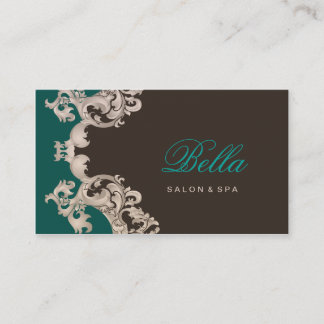 salón y spa tarjeta de visita lujosa elegante