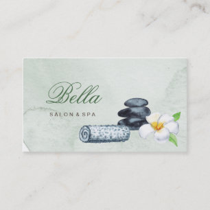 salón y spa tarjeta de visita lujosa elegante