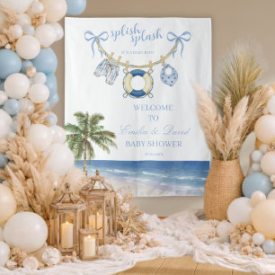 Salpica Salpica Tapiz de pared para baby shower de