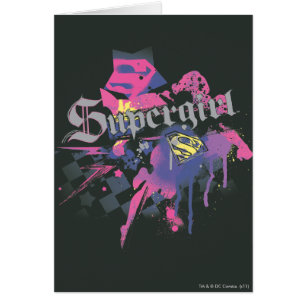 Salpicadura a cuadros de Supergirl