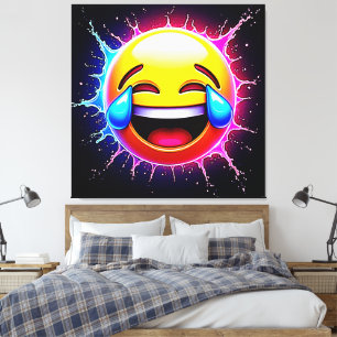 Salpicadura Alegre: Arte de Emoji Sonriente
