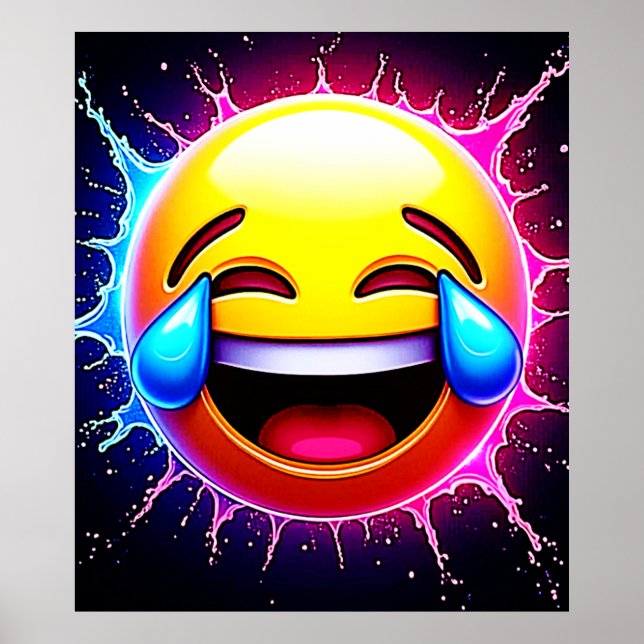 Salpicadura Alegre: Arte de Emoji Sonriente (Frente)