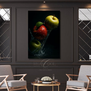 Salpicadura de Manzana en Agua – Arte Fotográfico 