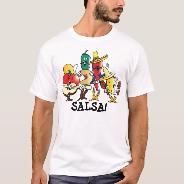 ¡Salsa! Camiseta mexicana Cinco de Mayo del (Anverso)