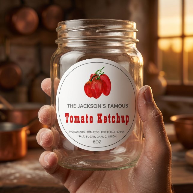 Salsa de Tomate Casera | Etiqueta de Salsa (Subido por el creador)