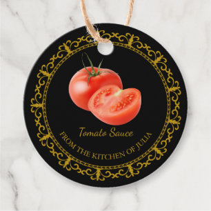 Salsa de tomate casera vintage Etiqueta de colza l