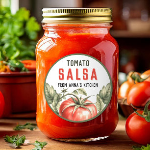 Salsa de tomate estilo vintage etiqueta personaliz