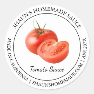 Salsa de tomate Etiqueta moderna
