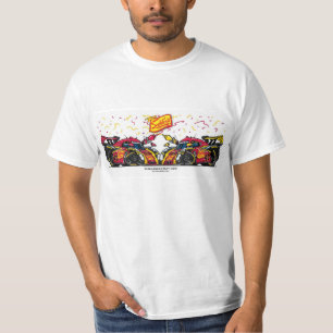 Salsa de tomate y camisa del confeti de la mostaza