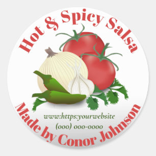 Salsa Hot & Spicy Pegatina de 1,5" Círculo