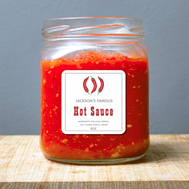 Salsa Picante Casera | Etiqueta de Salsa de Chile (Subido por el creador)