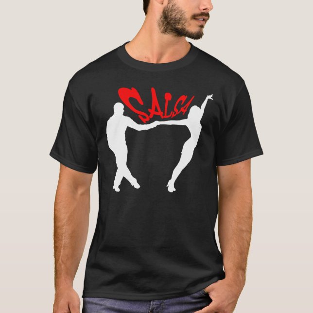 SALSA QUE BAILA LA CAMISETA DE SALSERO Y DE (Anverso)