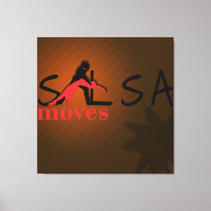 Salsa se mueve - Lienzo envuelto