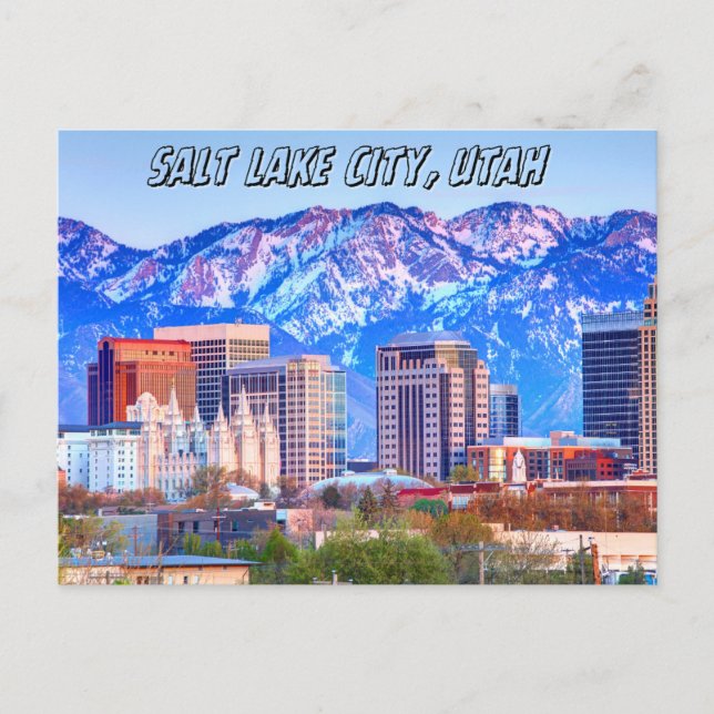 Salt Lake City, postal de Utah (Anverso)