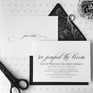 Saltamos De La Sala | Tarjeta de Invitación Boda