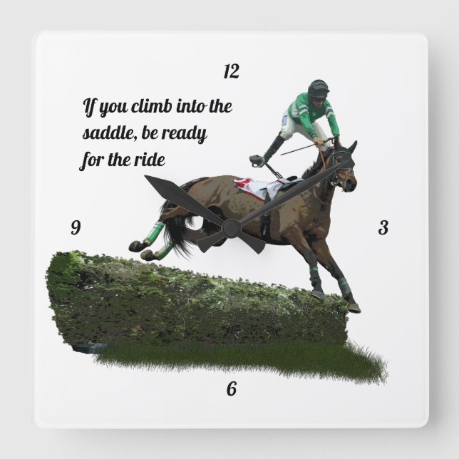 Saltando Jinete De Caballos En El Reloj Verde De L (Anverso)