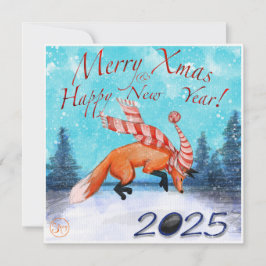 Saltando tarjeta de navidad de Fox