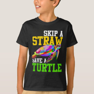 Saltar Una Paja Salvar Una Tortuga - Camisetas Del
