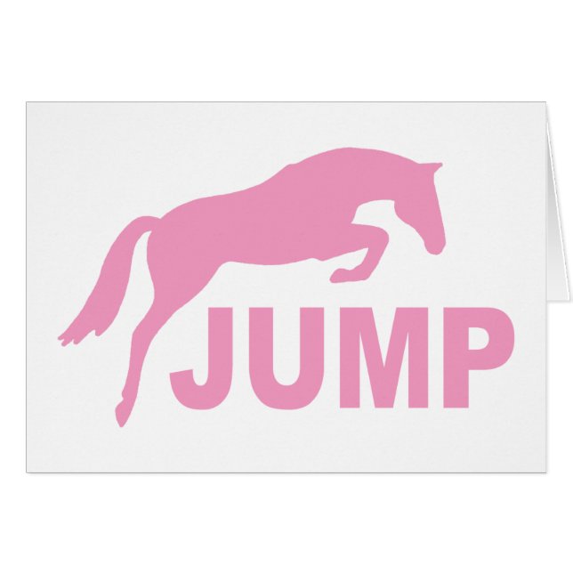 SALTE con el caballo de salto (el rosa) (Anverso (Horizontal))