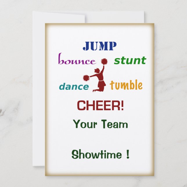 Salte la invitación del acontecimiento de la (Anverso)