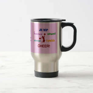 Salte la taza del viaje de la animadora de la