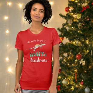 Salte para la camiseta del navidad del canguro de