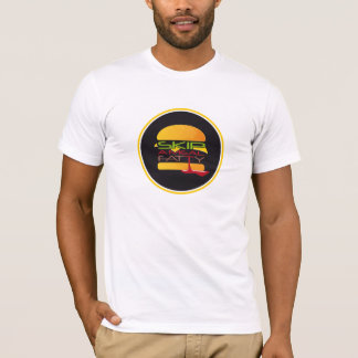 Salte una camiseta grasa de la comida