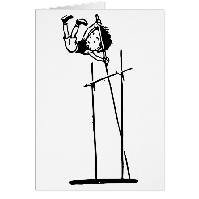 Salto con pértiga retro (Frente)