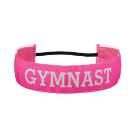 Salto de gimnasta de Chica rosa caliente y banda d