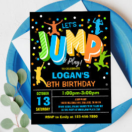 Salto de invitación por cumpleaños Fiesta de tramp