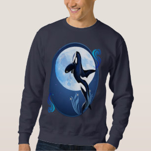 Salto de la camisa del óvalo de la orca y de la