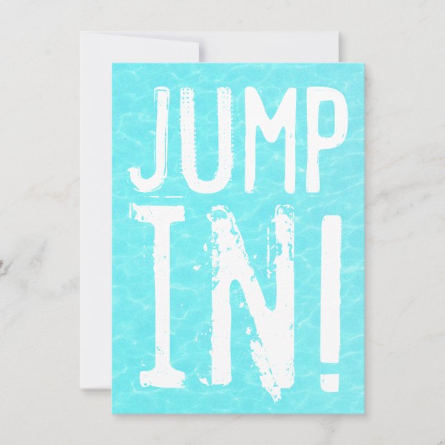 Salto de la diversión en la invitación de la (Anverso)