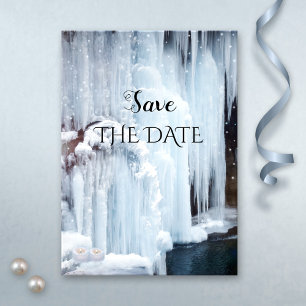 Salto de la tarjeta de fecha para la boda de invie