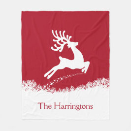 Salto de mantas de fleece nombre personalizado de 