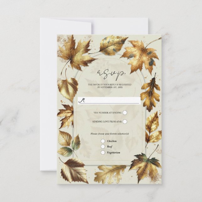 Salto de oro Almond Beige Cream Glam Fall RSVP (Anverso)