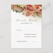 Salto de otoño Boda RSVP