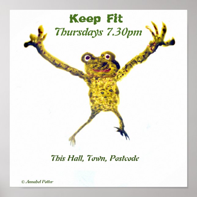 Salto de rana, arte de baile (Frente)