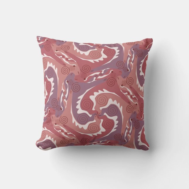 Salto de remolque Tesselación Almohada roja suave  (Anverso)