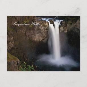 Salto de Snoqualmie en postal nocturno