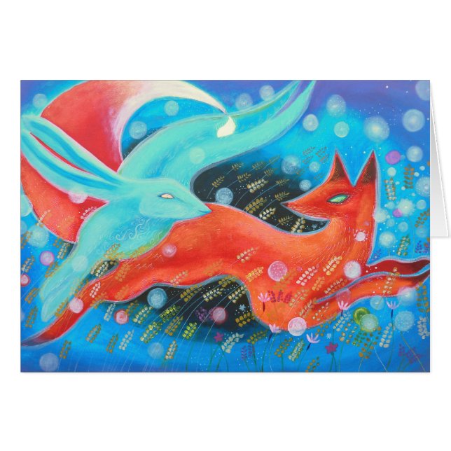 Salto del Fox con las liebres (Anverso (Horizontal))