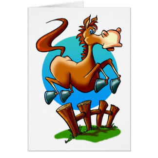 Salto del potro del dibujo animado