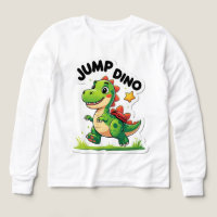 Salto Dino - Jugativo Pegatina Personalizado Camis