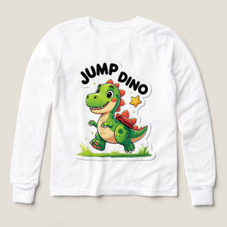 Salto Dino - Jugativo Pegatina Personalizado Camis