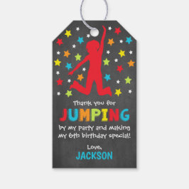 Salto Etiquetas de Favor de la Fiesta de Cumpleaño