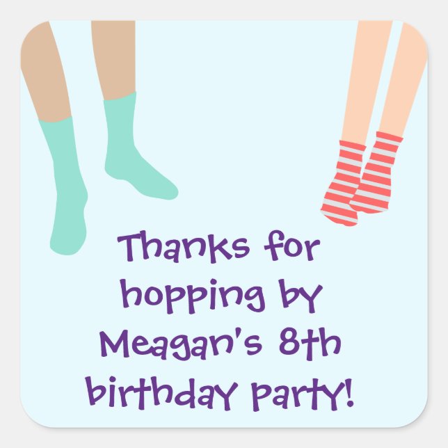 Salto Fiesta Gracias Pegatina (Anverso)