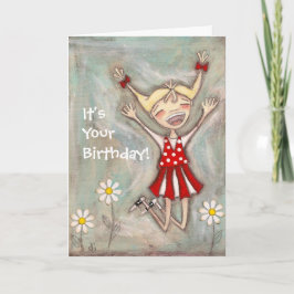 Salto para alegría - Tarjeta de cumpleaños