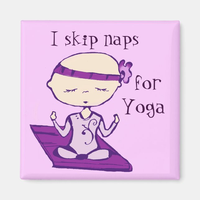 Salto siestas para imán de yoga (Frente)