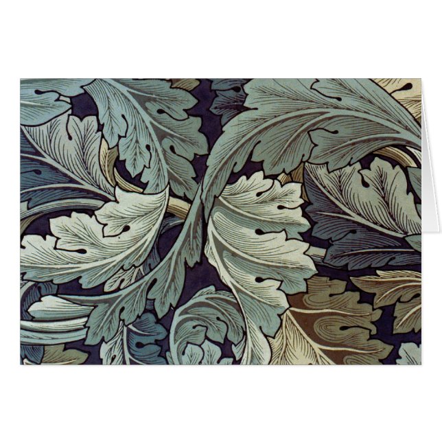 Saltos de fondo de William Morris Acanthus (Anverso (Horizontal))