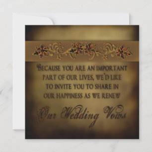 Saltos de invitación a la renovación de la boda de