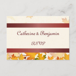 Saltos de Otoño de Oro con la boda roja RSVP